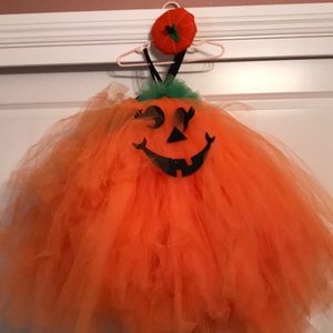 Toddler 3T/4T pumpkin tutu costume